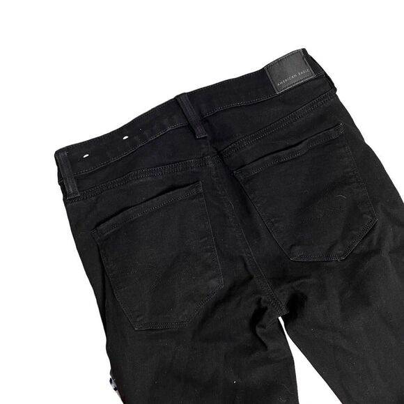 American Eagle Jeans Women’s 2 Next Level Stretch Black Skinny High Rise Denim - Picture 9 of 9